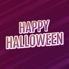 Happy halloween design. background, vector illustration. Happy halloween banner.