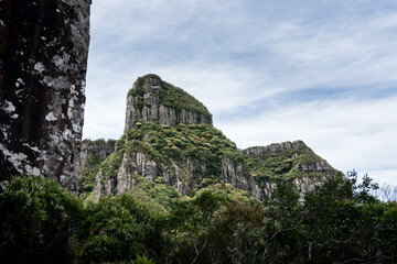 Amazing view from the "Pedra Furada" in "Serra Geral" mountain range, Urubici, Santa Catarina, Brazil.