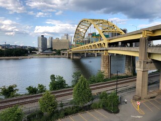 bridge over the river thames Pittsburgh Pennsylvania US