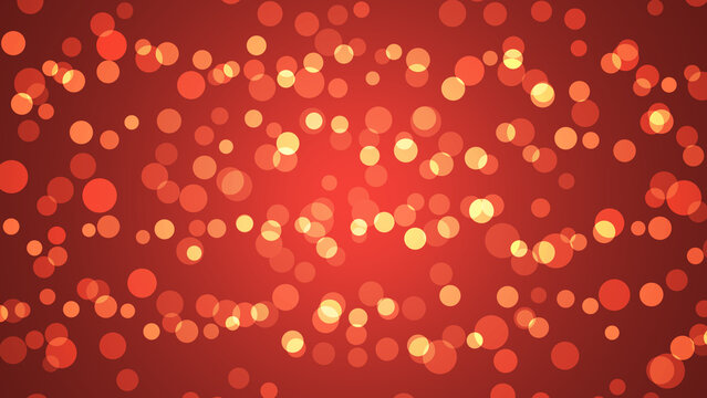 Christmas red abstract bright background or wallpaper with bokeh effect