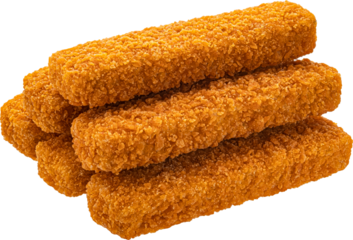 Fish fingers isolated