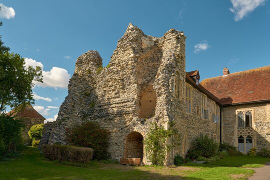 Ruins Of St Mildred's Priory In Minster Abbey, The Community Of Benedictine Nuns. England, UK.