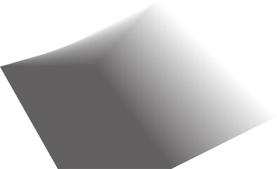 Transparent square shadow with soft edges isolated