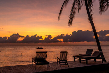 Dramatic tropical sunrise