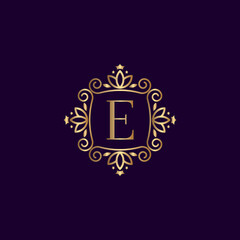 CROWN LETTER LEAF E