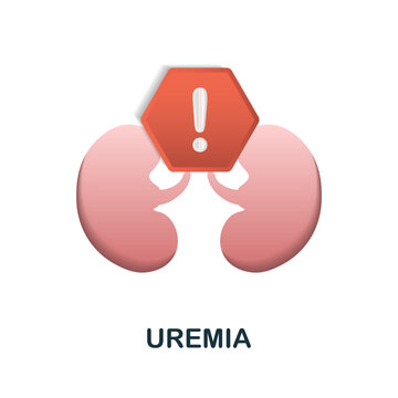 Uremia icon. 3d illustration from deseases collection. Creative Uremia 3d icon for web design, templates, infographics and more