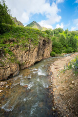View of Caucasus mountains