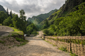 View of Caucasus mountains