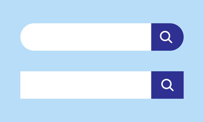 Fototapeta premium Search engine bar icon vector in flat style. Website elements