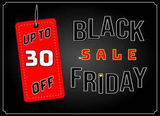 Black Friday Sales Label. Up to 10% off. EPS 10, Easy Editing. Black Friday design, sale, discount, advertising, marketing price. All types of product. Black Friday Banner. Vector illustration.