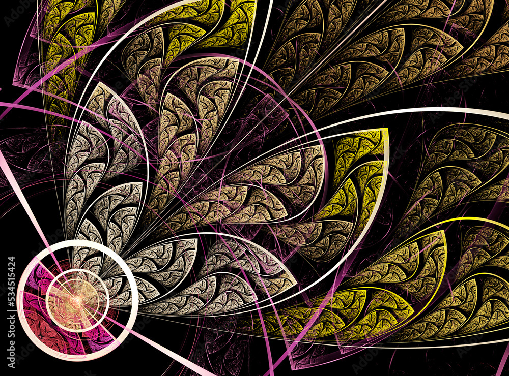 Poster computer generated image for elegant background or high tech design