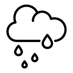 rain line icon