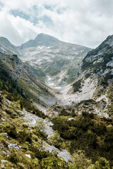 Italian alps landscape in summer
