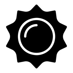 sun glyph icon