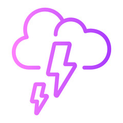 lightning bolt gradient icon