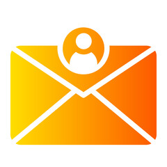 user mail gradient icon