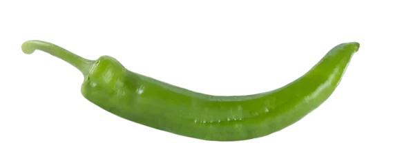  Green hot chili peppers isolated on transparent background. © Анна О