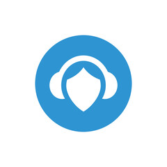 Headphone logo icon design template elements- Vector