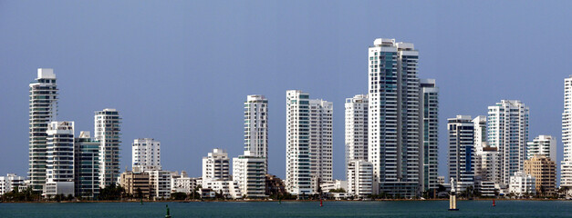 Silhouette von Cartagena, Kolumbien