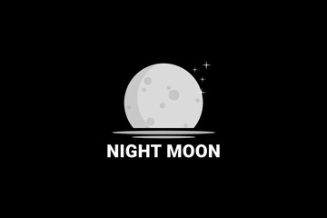 Night Moon Logo Design Template