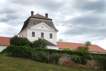 Burgenland Nebersdorf old castle in the village