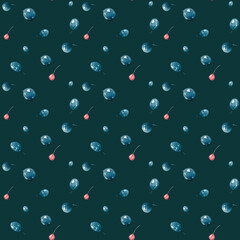 Watercolor green rustic seamless pattern, botanical floral digital paper, wildflower wallpaper, gift wrapping, herbs,greenery,flowers, countryside, forest, village, fabric printable,kids,nursery