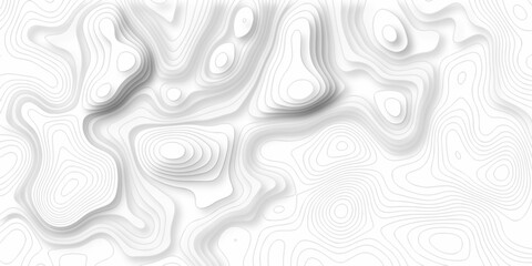 Topographic map background. silver line topography maount map contour background, geographic grid. Abstract vector illustration.	
