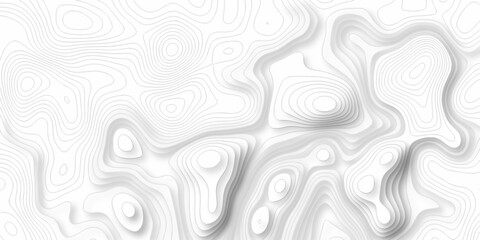 Topographic map background. silver line topography maount map contour background, geographic grid. Abstract vector illustration.	
