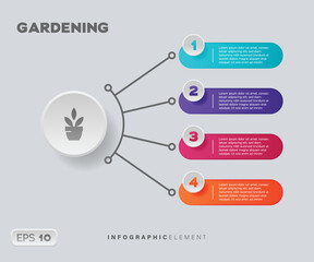 Gardening Infographic Element