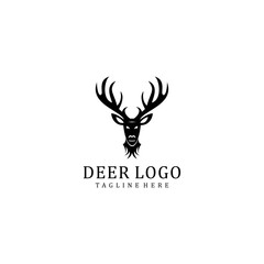 Deer logo design icon tamplate
