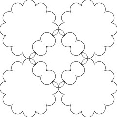 Background footage wallpaper and seamless artwork illustration texture of vector graphic line flower design isolated flat trendy black white graphic designs  beautiful pattern colorful fabric paper