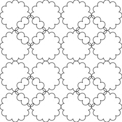 Background footage wallpaper and seamless artwork illustration texture of vector graphic line flower design isolated flat trendy black white graphic designs  beautiful pattern colorful fabric paper