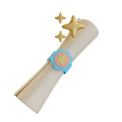 rolls of paper 3d illustration