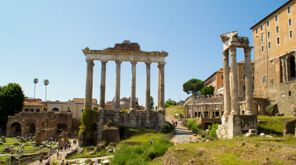 Ruins of the Roman Forum, Rome, Italy.