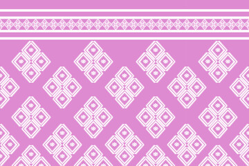 pink Ikat pattern . Geometric chevron abstract illustration, wallpaper. Tribal ethnic vector texture. Aztec style. Folk embroidery. Indian, Scandinavian, African rug.design for carpet,sarong
