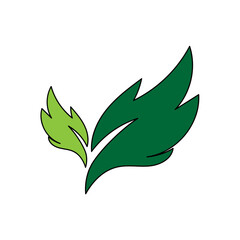 doodle leaf decoration