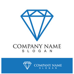Naklejka premium Diamond logo template vector icon