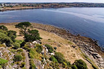 View across Marazion - St Michael's Mount - Cornwall