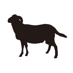 goat sheep silhouette