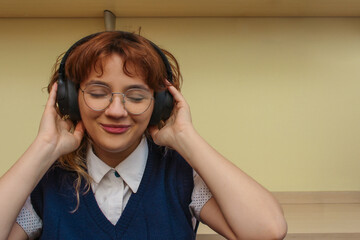 Girl listening to music