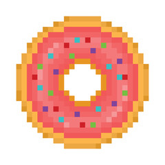 Fototapeta premium Editable Vector Illustration of Donut. Good for sticker, icon, clip art, ppt, game, education, etc