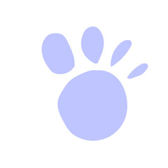 Fototapeta na wymiar cute animal footprint