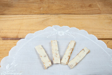 delicious torrone on the table