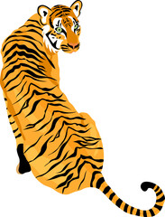 Tiger, leopard, jaguar big cat isolated illustration design © LilaloveDesign