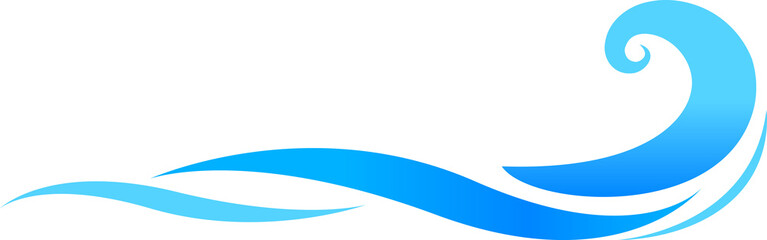 water wave graphic simple, ocean wave symbol, aqua icon