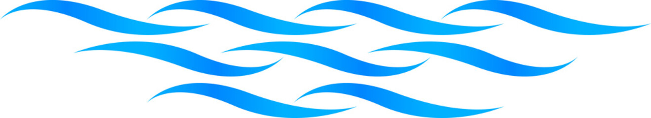 water wave graphic simple, ocean wave symbol, aqua icon