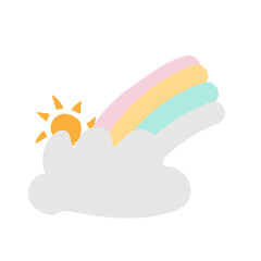 Obraz premium weather cloud cartoon shape