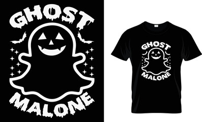 ghost Malone t shirt design template