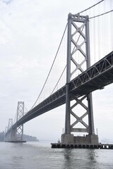 The Bay Bridge in the mist