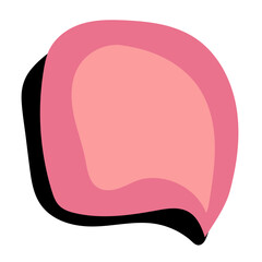 abstract speech bubble message